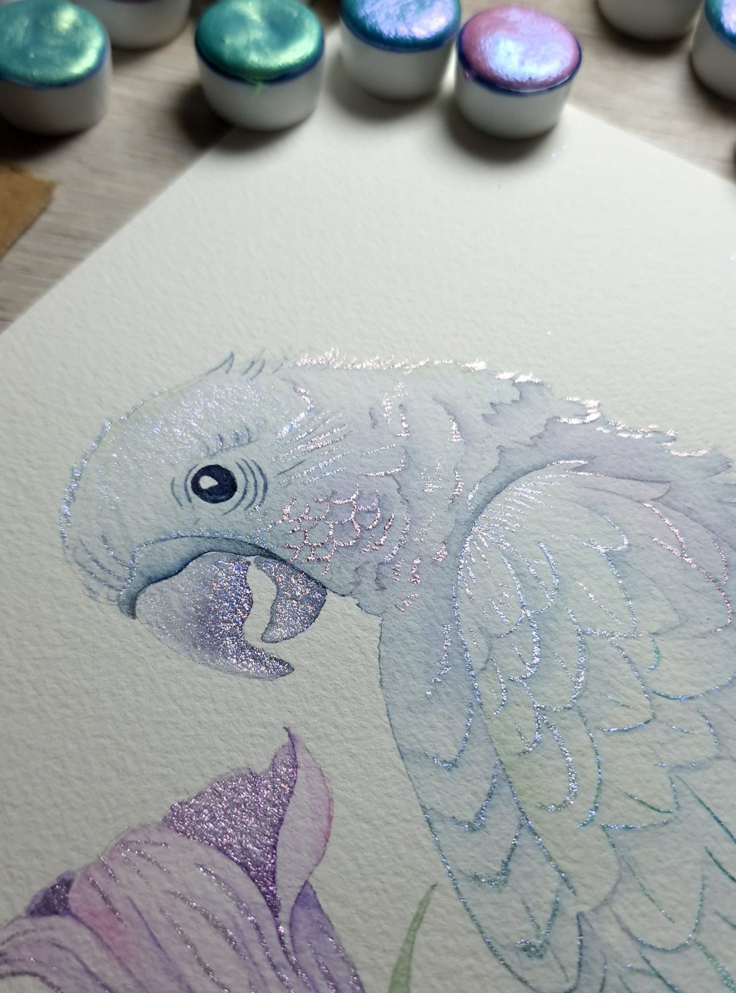 Sylphe - Godet d'aquarelle | aquarelle artisanales fabriquée à la main | peinture magique | peinture coloriage adulte