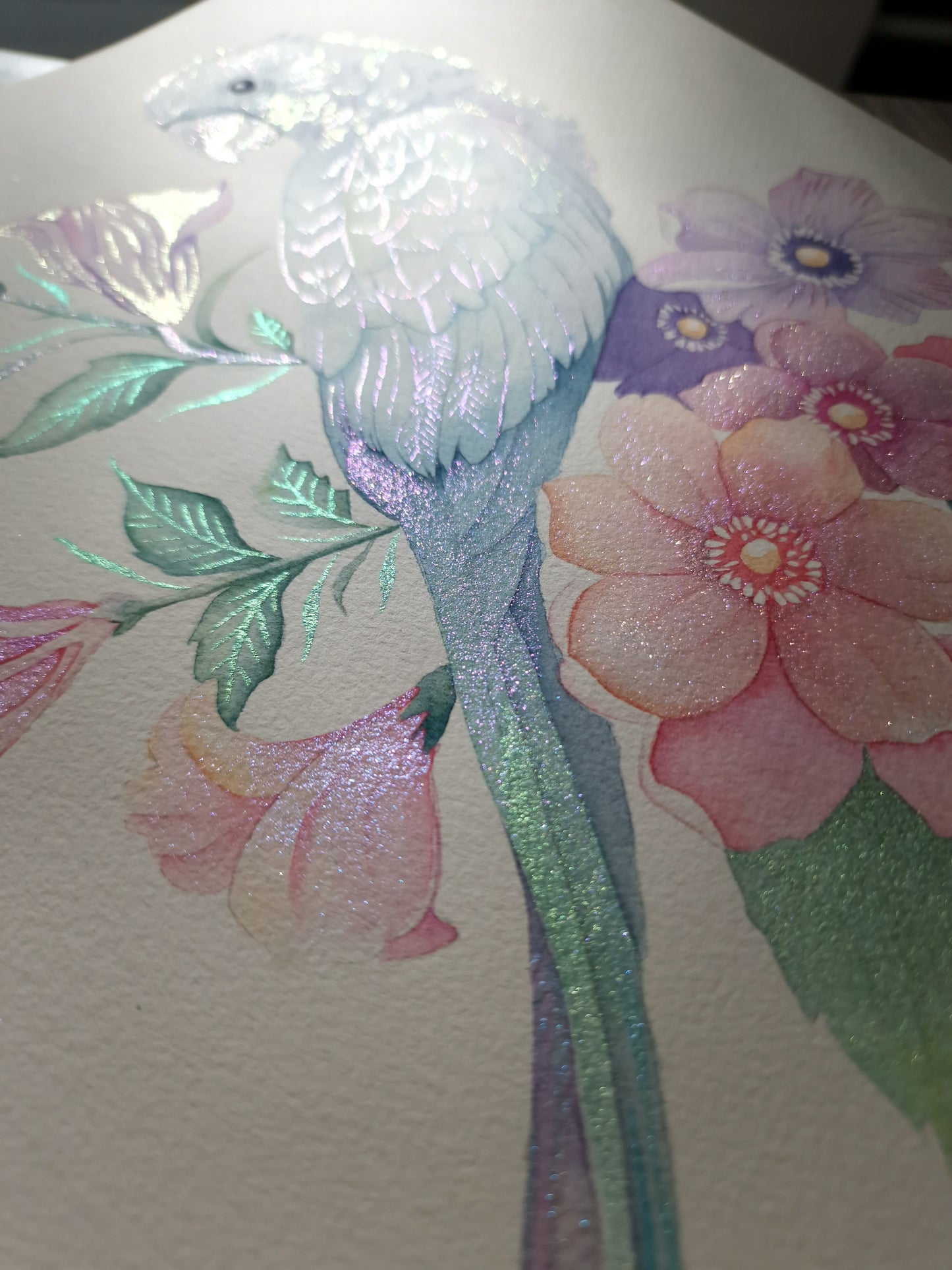Loriquet - Godet d'aquarelle | aquarelle artisanales fabriquée à la main | peinture magique | peinture coloriage adulte