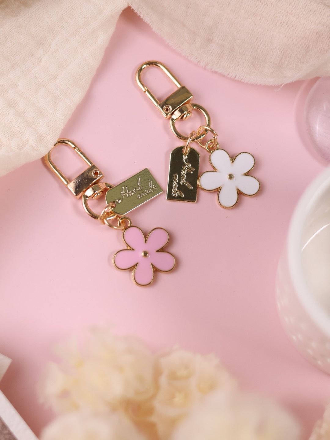 Porte clé fleur