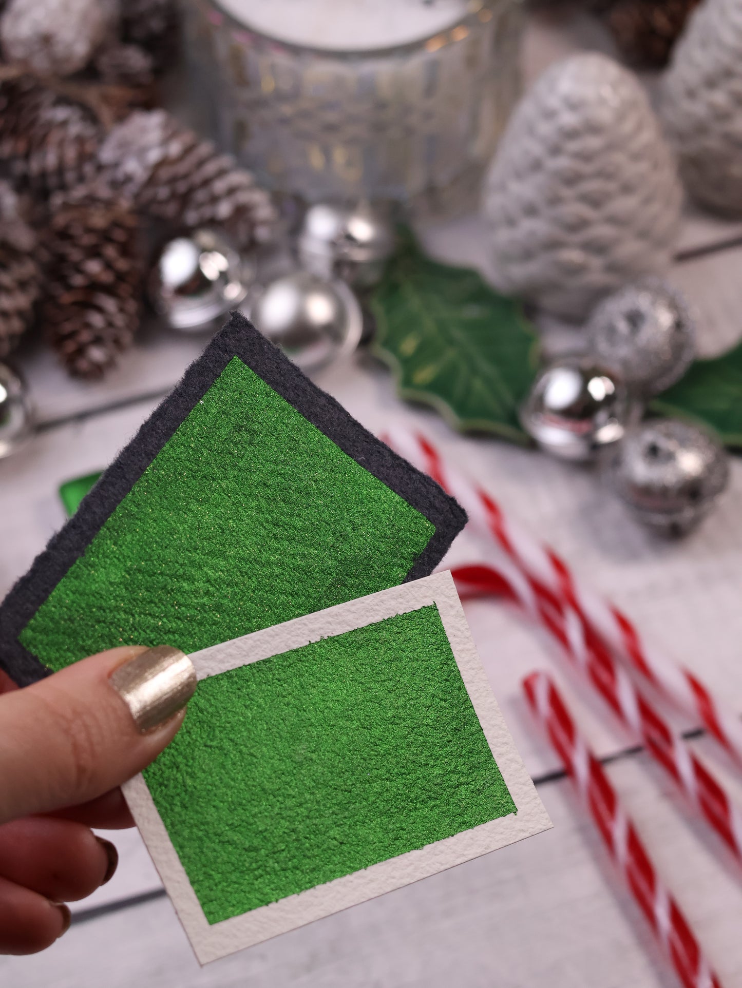 Nordmann | Noël 2025 | Godet d'aquarelle à effet | aquarelle artisanale | cadeau Noël artiste peintre