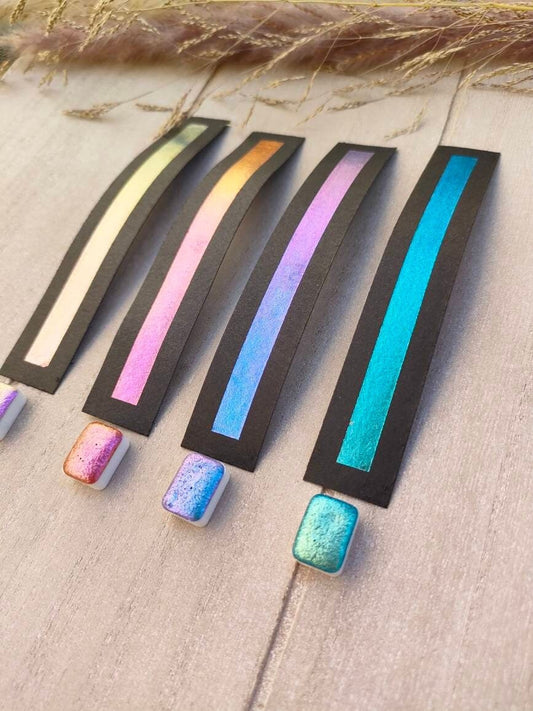 Métamorphe - 4 chameleon watercolors