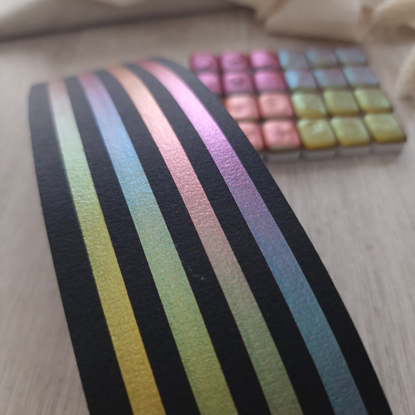 Caméléons légendaires | 4 aquarelles caméléons | aquarelle artisanale fabriquée à la main | peinture duochrome | cadeau artiste anniversaire