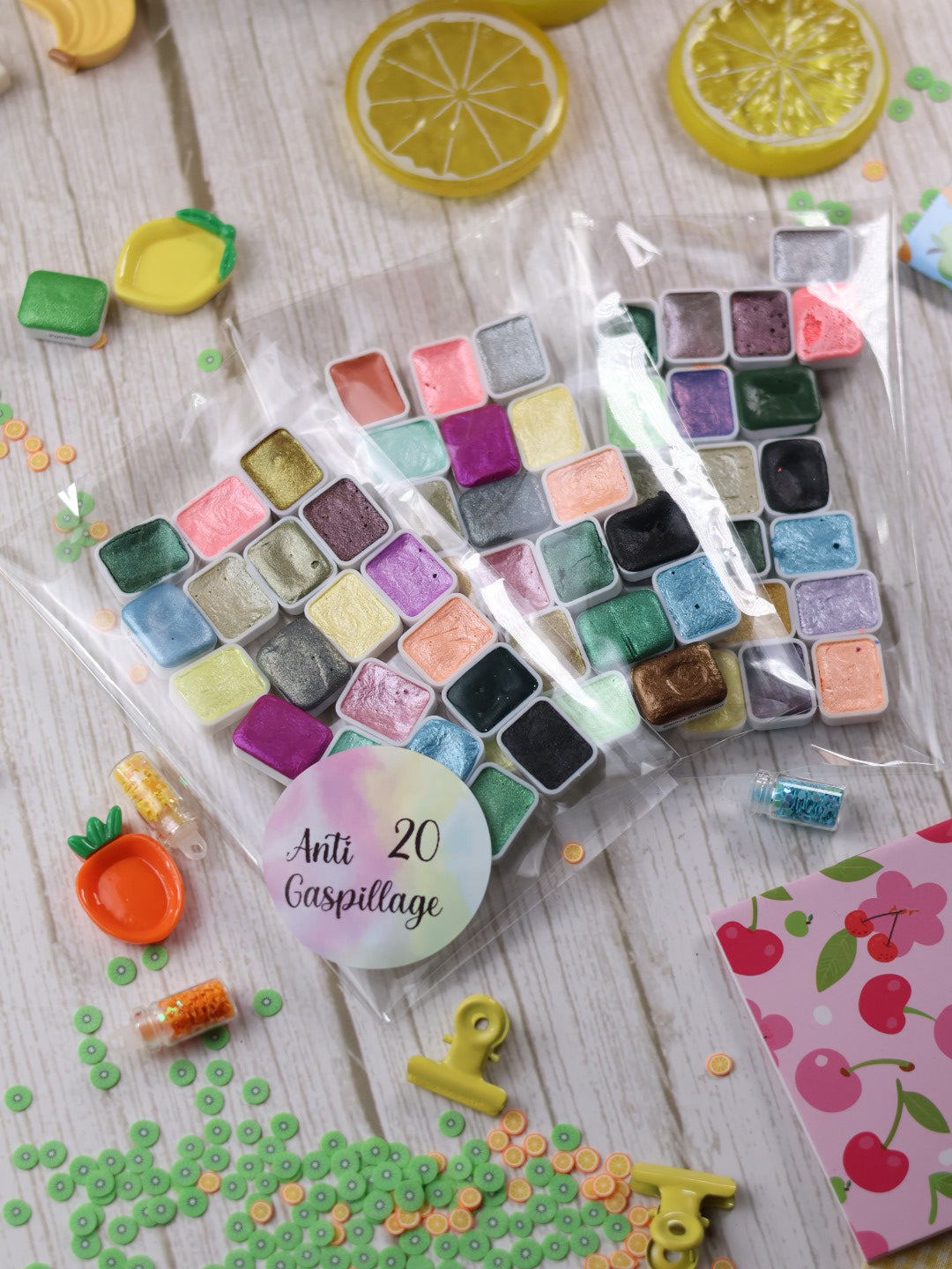 Les Anti-Gaspi – Lot de godets d’aquarelle imparfaits
