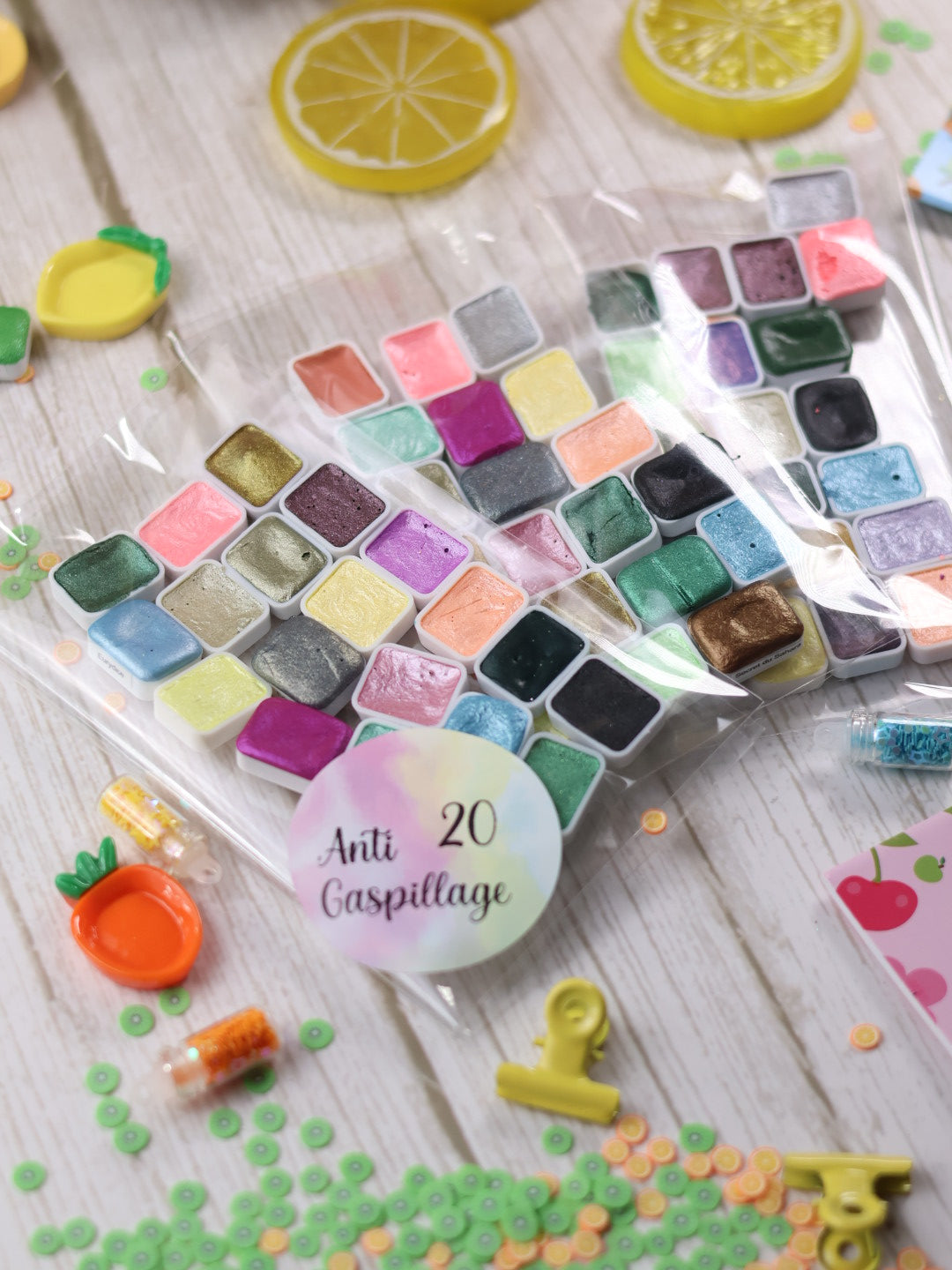 Les Anti-Gaspi – Lot de godets d’aquarelle imparfaits