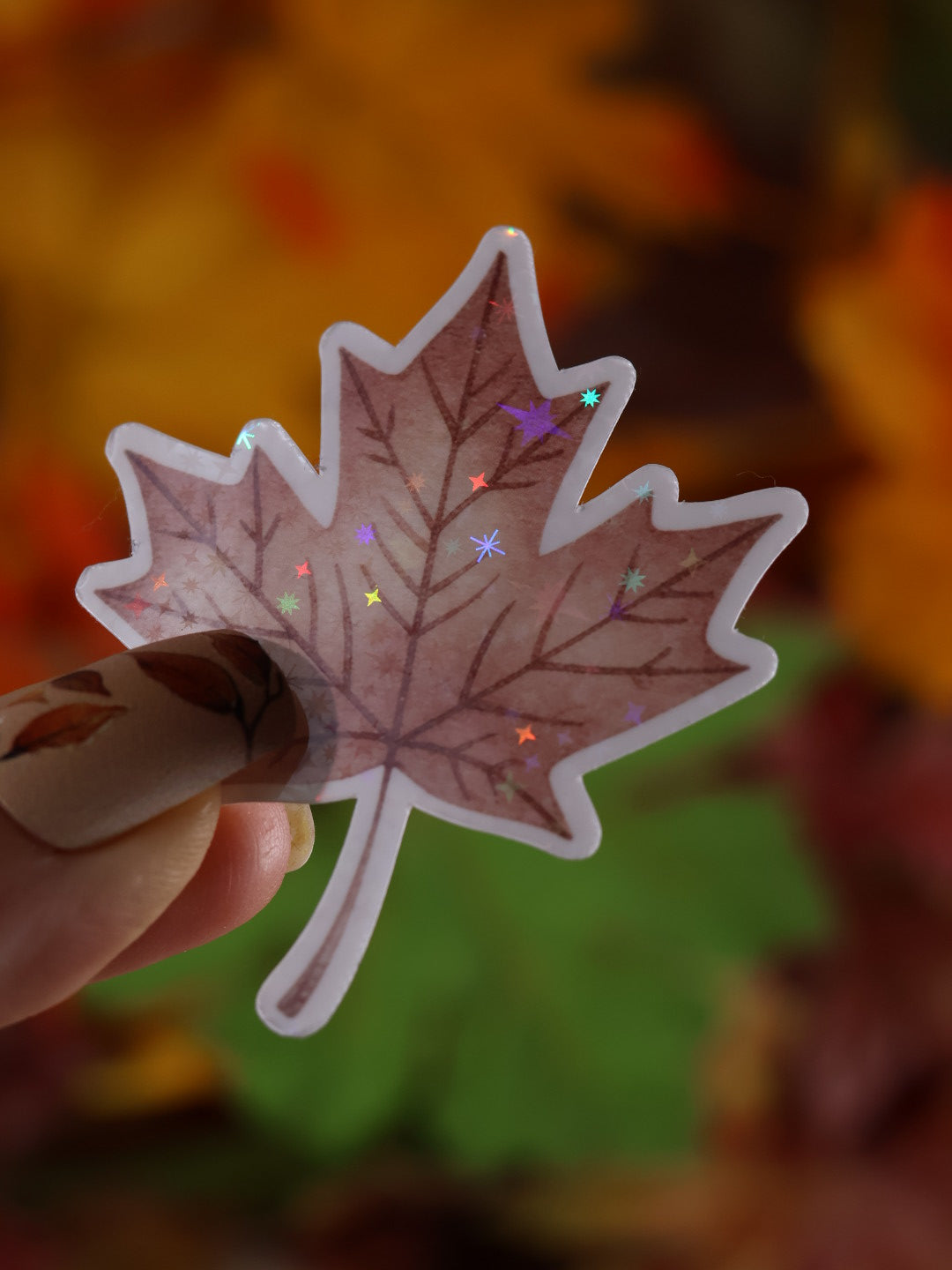 Lot de 6 stickers Voyage au Canada en vinyle scintillant – Stickers pailletés