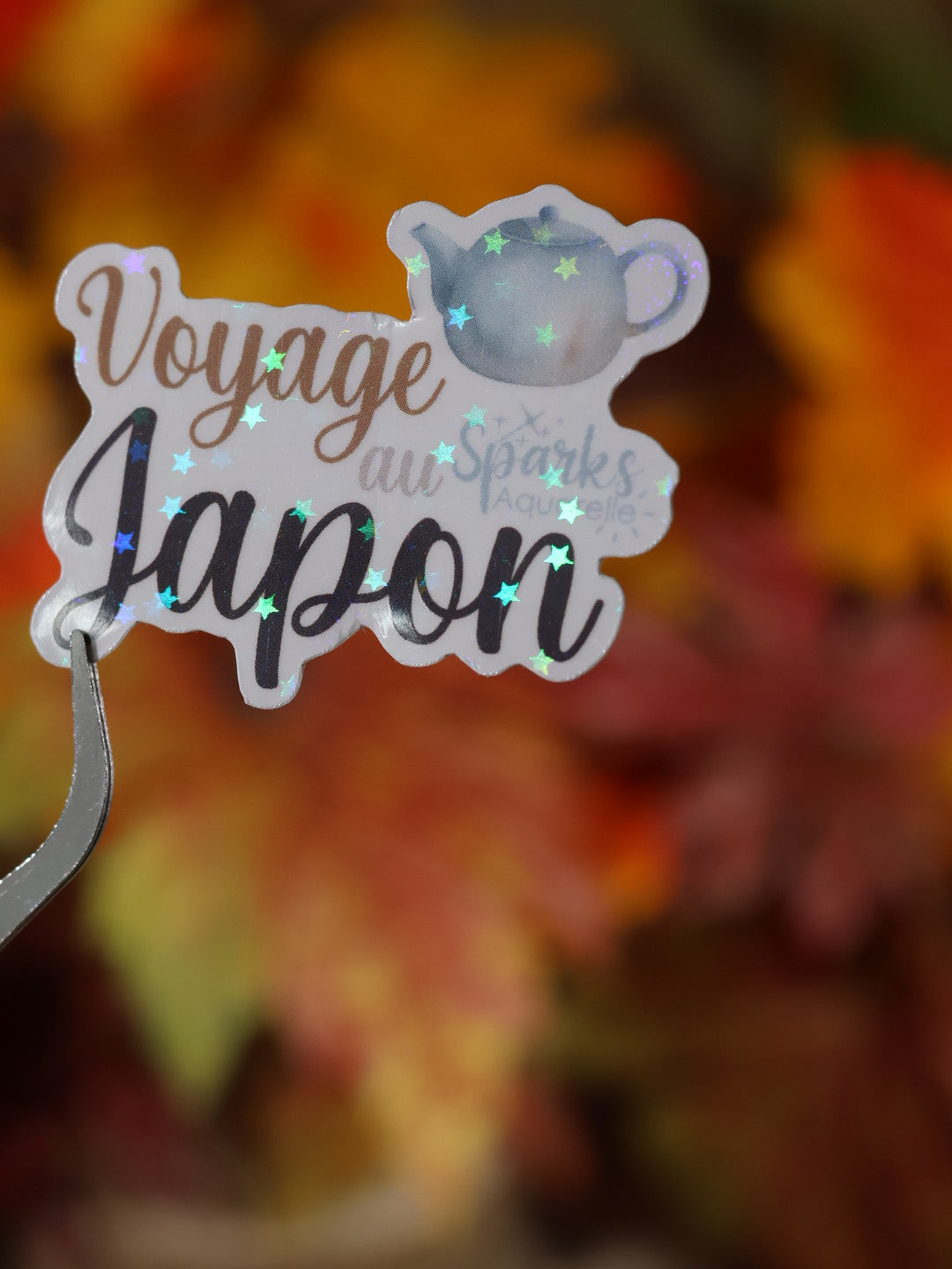 Sticker pailleté pour palette d’aquarelle ✨- Voyage au Japon - décoration palette peinture artistique