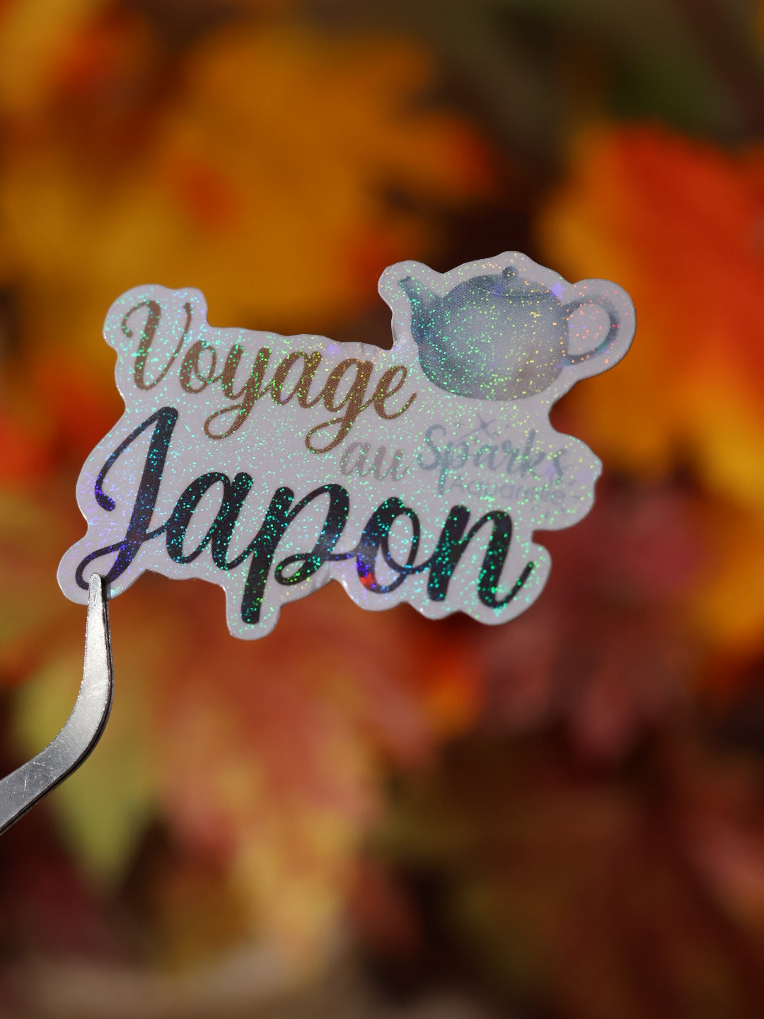 Sticker pailleté pour palette d’aquarelle ✨- Voyage au Japon - décoration palette peinture artistique