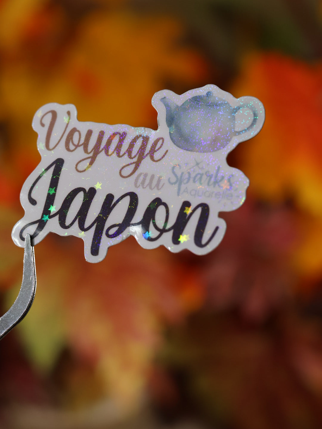 Sticker pailleté pour palette d’aquarelle ✨- Voyage au Japon - décoration palette peinture artistique