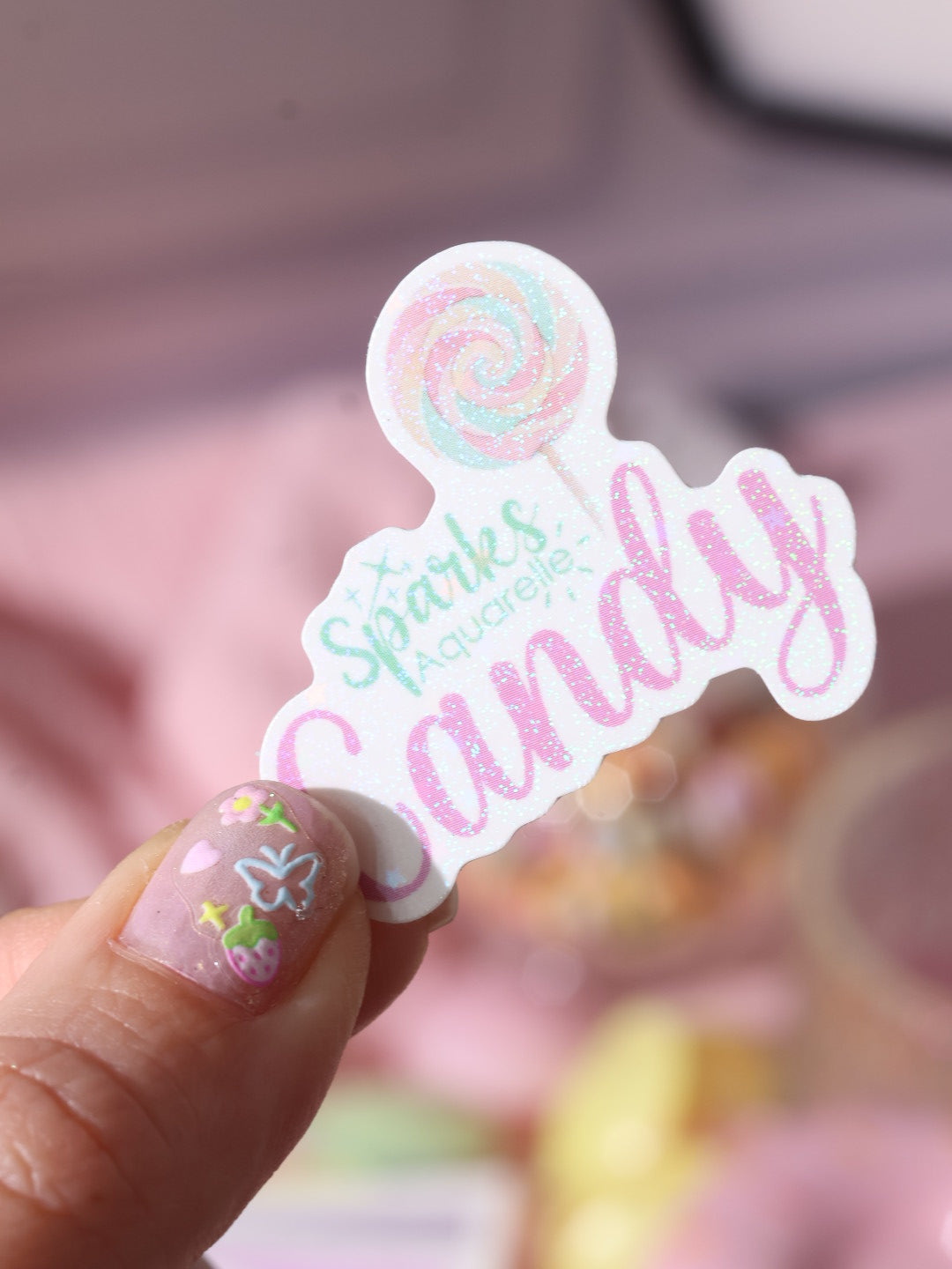 Sticker pailleté pour palette d’aquarelle ✨- décoration palette peinture artistique