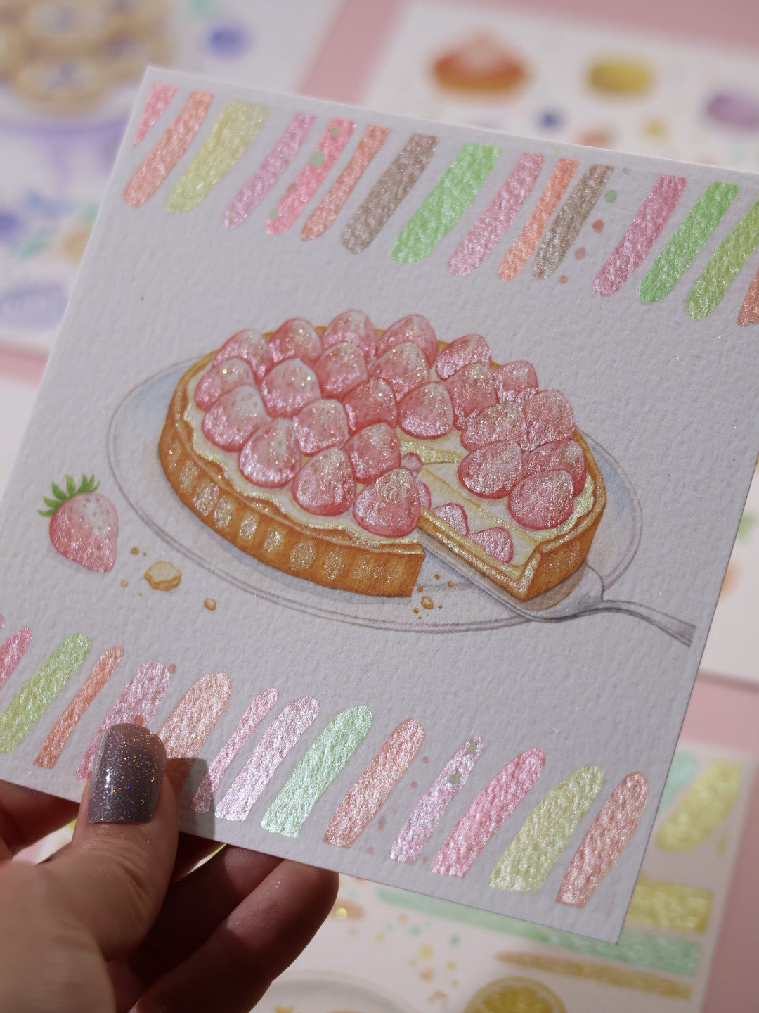 Collection Candy :  illustrations à pailleter