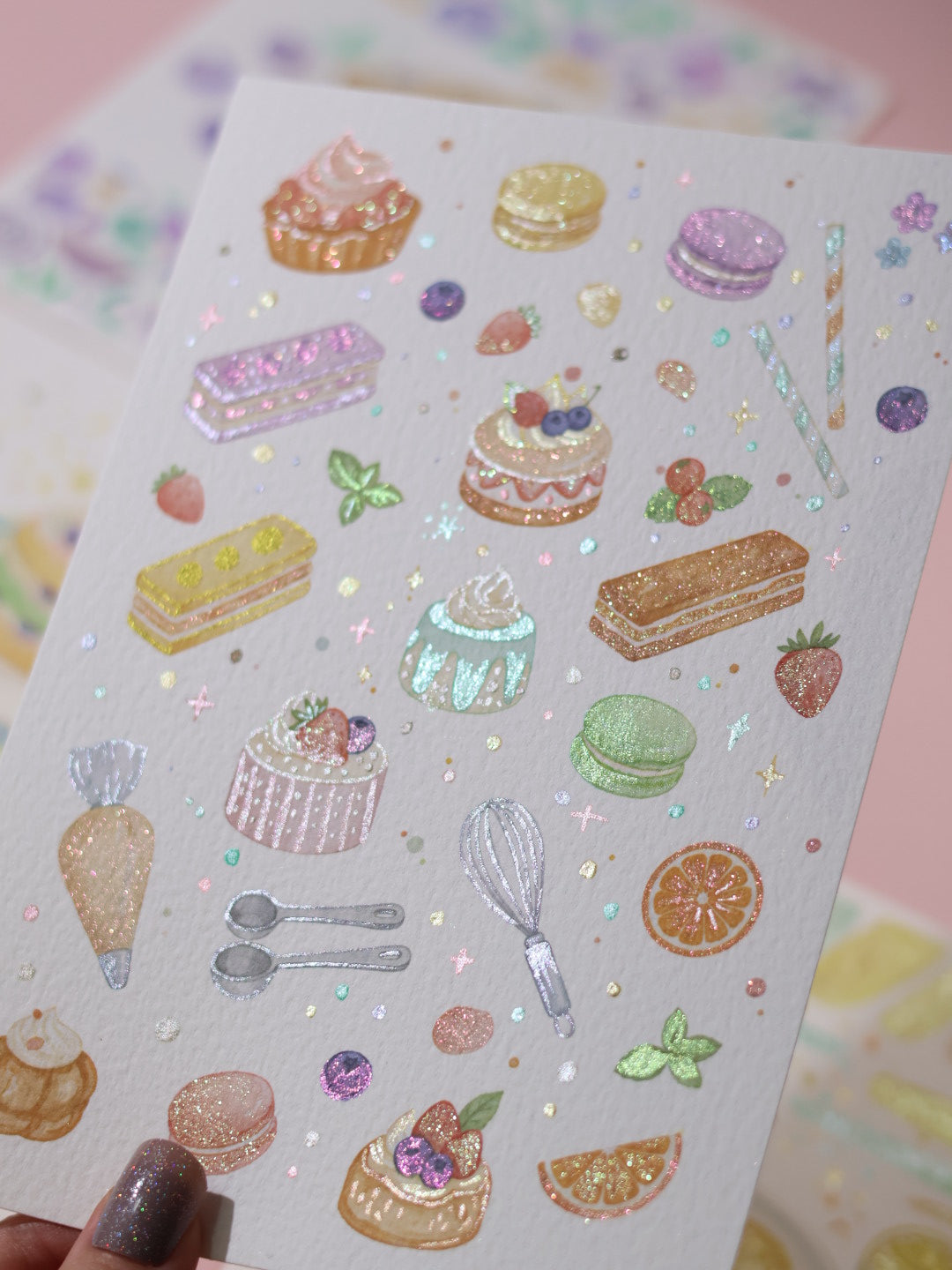 Collection Candy :  illustrations à pailleter