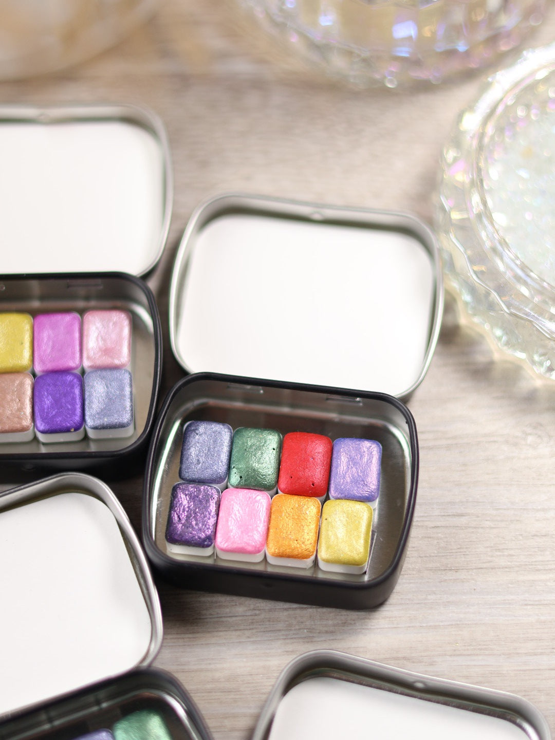 Palette d'aquarelles surprise - Assortiment de 8 mini godets