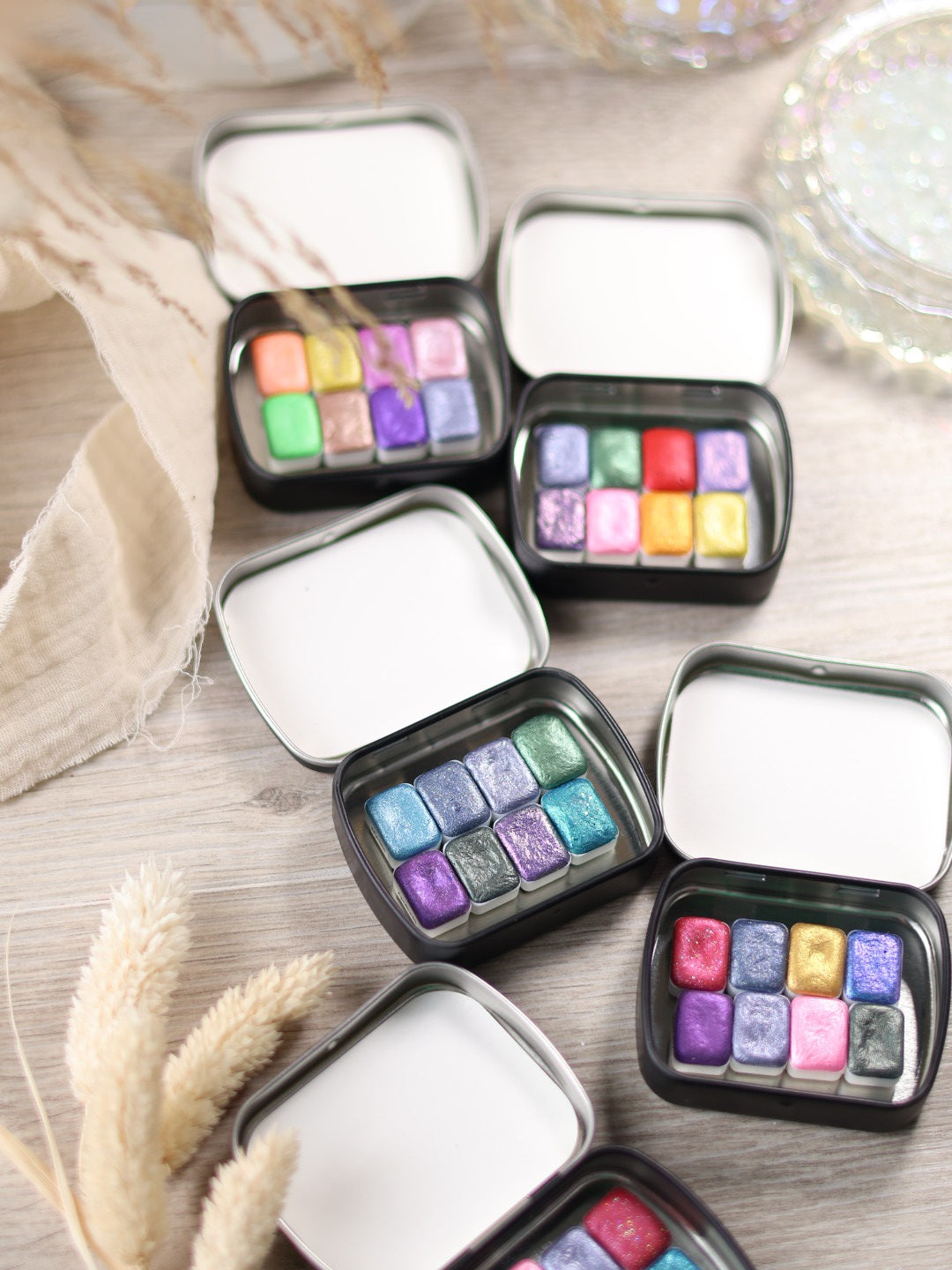 Palette d'aquarelles surprise - Assortiment de 8 mini godets