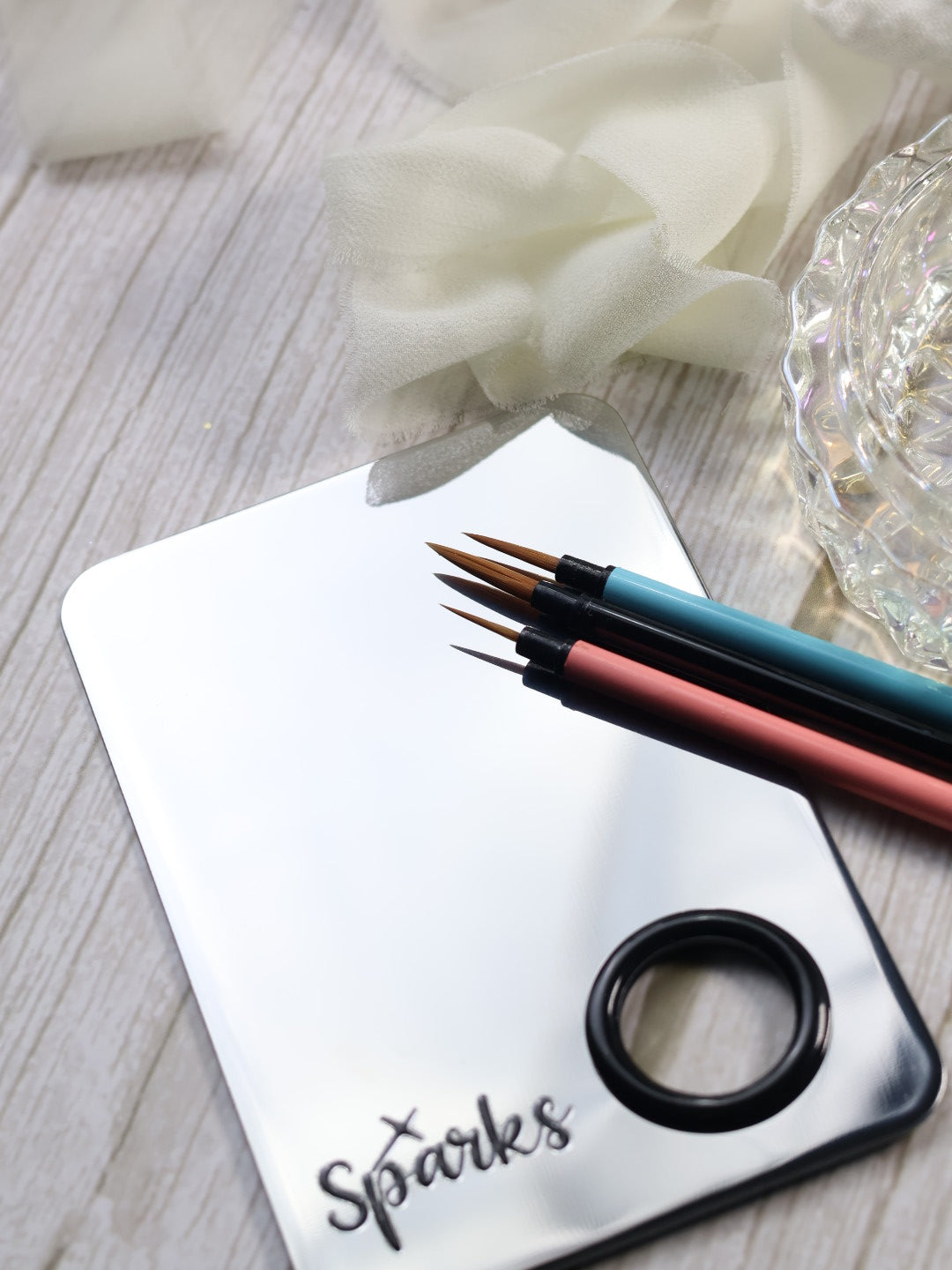 Pack aquarelle débutant – pinceaux et palette pour aquarelle à paillettes