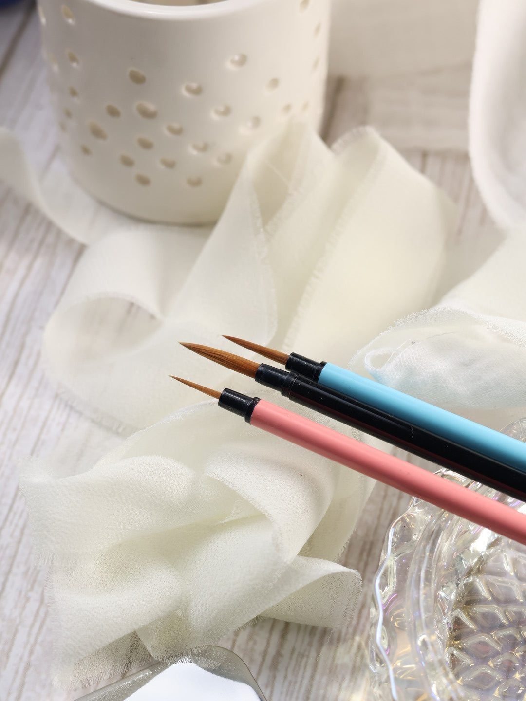 Pack aquarelle débutant – pinceaux et palette pour aquarelle à paillettes