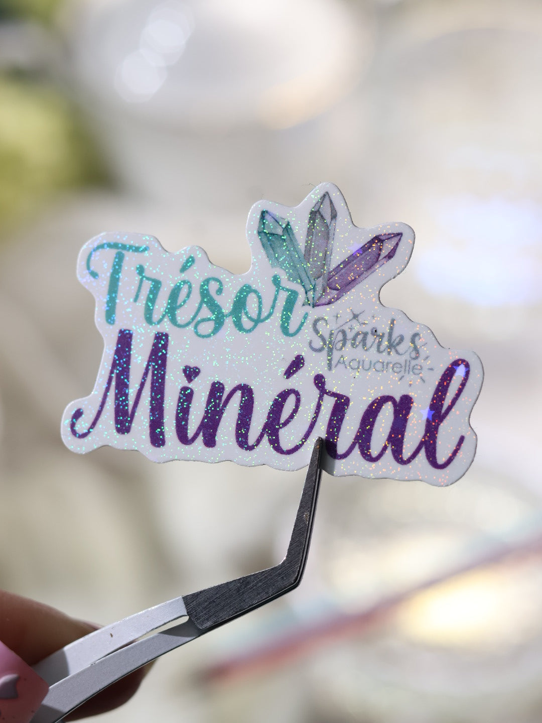 Sticker pailleté pour palette d’aquarelle ✨- décoration palette peinture artistique
