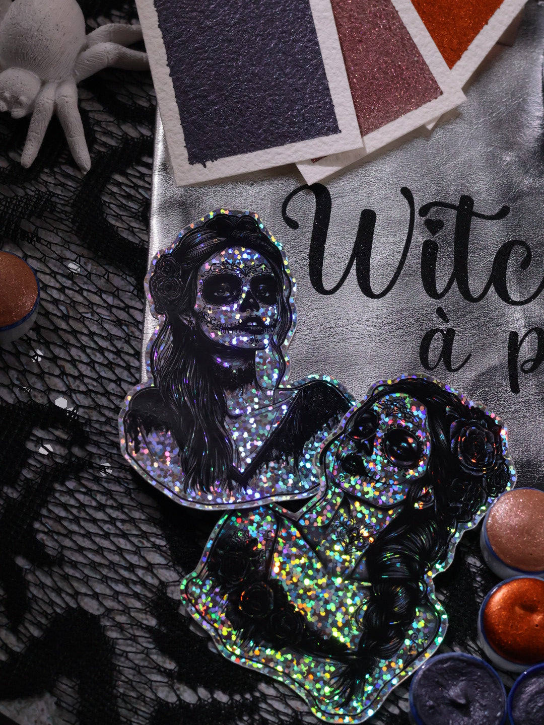 Halloween 2025 - Witch - 6 aquarelles à effets | aquarelle caméléons | aquarelles métallisées et pailletées | halloween